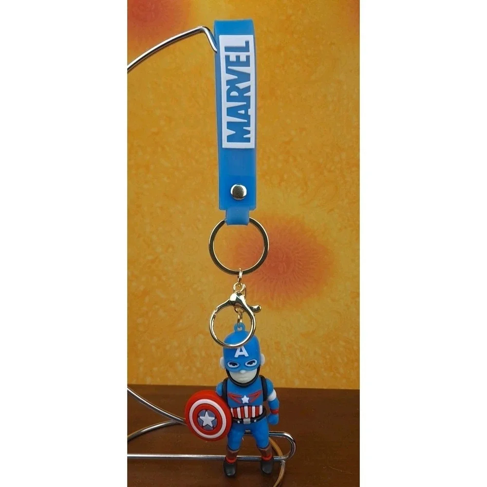 Avengers Marvel Captain‎ America 3D PVC Keychain Backpack Clip New 8